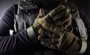 Photo,Of,A,Fully,Equipped,Soldier,In,Black,Armor,Tactical