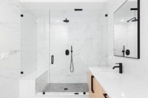 A,Beautiful,Luxury,,Modern,Bathroom,With,A,Light,Wood,Cabinet,
